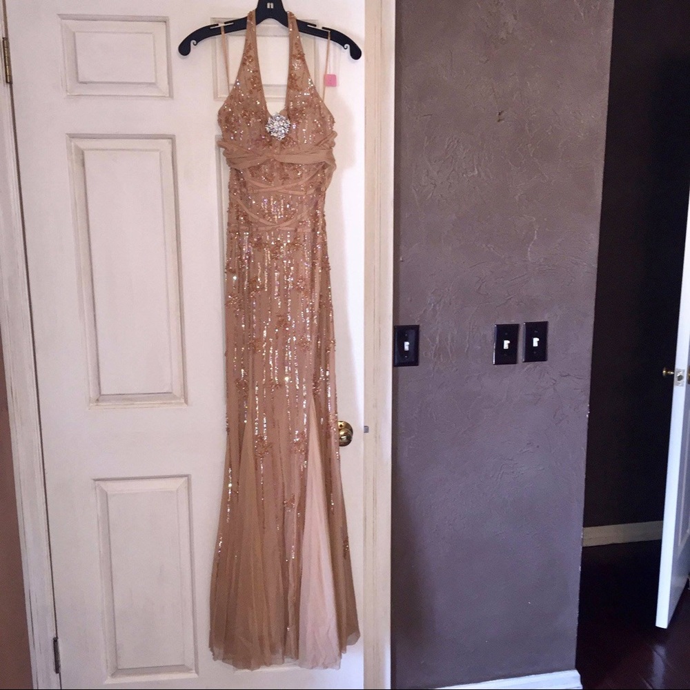 Gold Beaded Gown